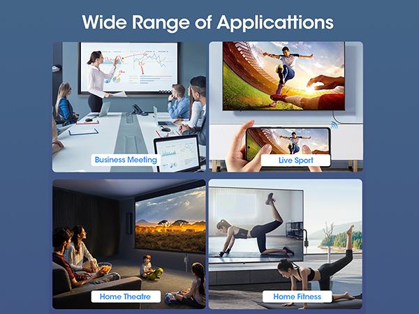 BLACKPAI Wireless HDMI Display Dongle Adapter, Portable Transmitter, Mirror the Screen of Smartphone,Laptop and Tablet to TVs ,Monitor or Projector Simultaneously,Support 1080P HD and 4K