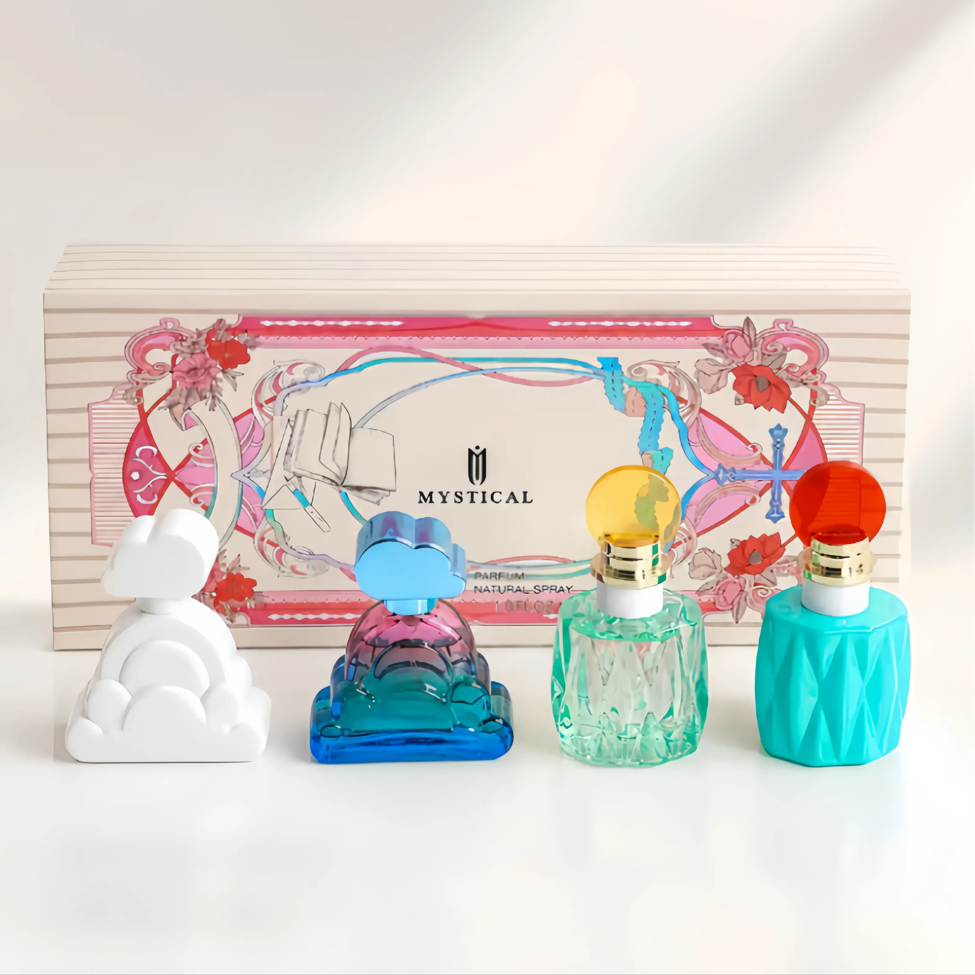 Mysterious Dream Women Perfume Gift Set | 4 x 30ml EDP, Sweet Girly Scent Collection, Aquatic Citrus Herbal Woody Creamy Fragrances,, Luxury Gift Box for Girlfriend Bestie, Holiday Gift for Christmas Valentine’s Day Thanksgiving，vanilla，perfume for women