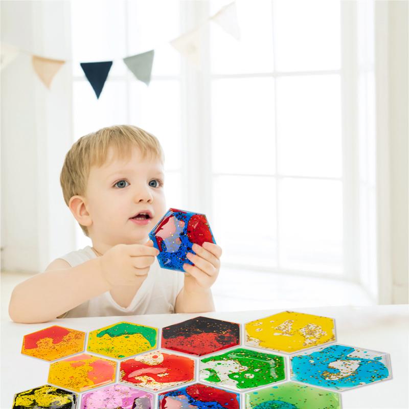 Art3d Liquid Fusion Sensory Tiles – Soft Gel Play Mats for Toddlers & Kids, Eco-Friendly, Improves Focus, Coordination