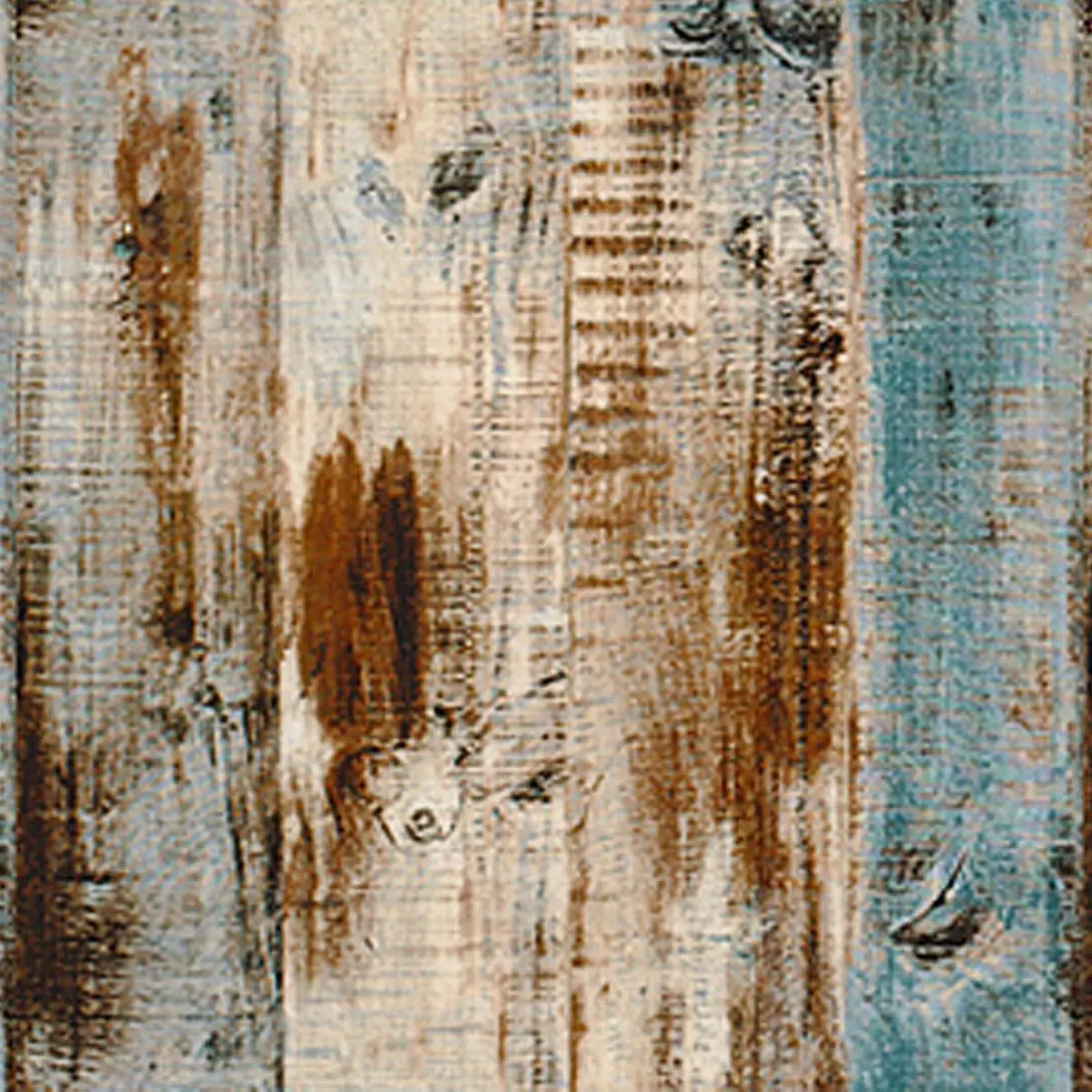 236''x17.7'' Wood Peel and Stick Wallpaper Blue Brown Wood Contact Paper Removable Self Adhesive Faux Rustic Grain Texture Vintage Reclaimed Vinyl Roll Covering
