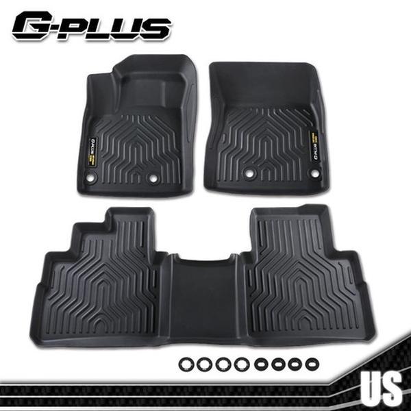 G-PLUS Floor Mats Fit for 2021 2022 2023 2024 2025 Nissan Rogue (Not for Sport Models) Floor Liners,Custom Fit TPE All Weather Protection Heavy Duty Floor Liners Cargo Mats 1st & 2nd Row