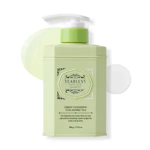 TEABLESS Green Tangerine Yuja Kombu Tea Perfume Shampoo, Moisturizing, Soothing for Sensitive Scalp, Vegan Hair Loss Shampoo, Hair Care with Biotin, Citrus Woody Scent