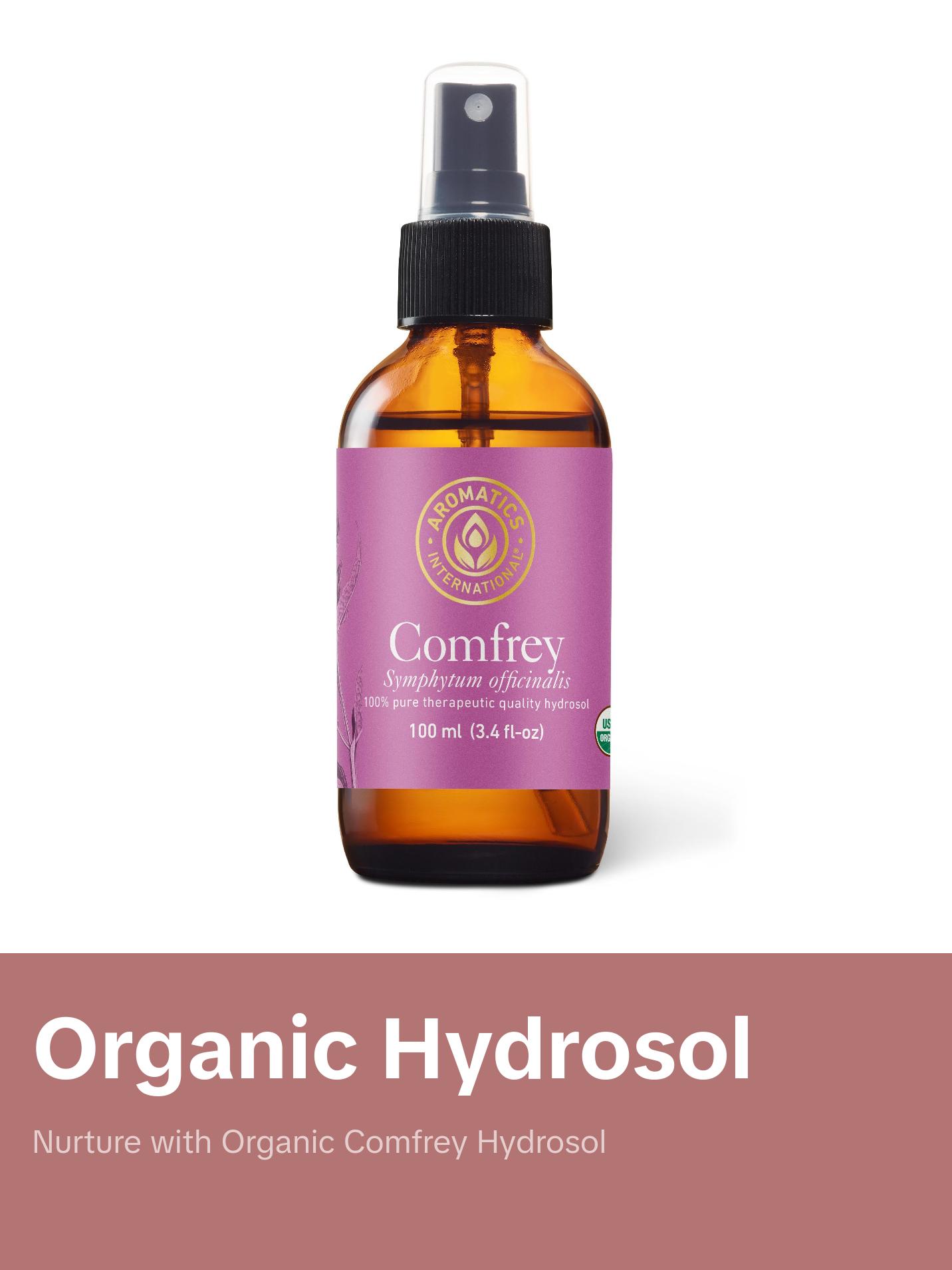 Comfrey Hydrosol Organic Skincare for Aromatherapy and Wellness