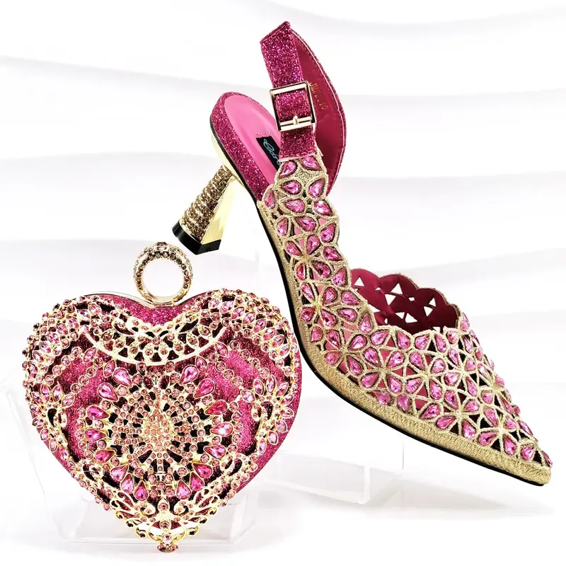 Lastest Italian Ladies Shoes with Matching Bag Set BGQ1-3