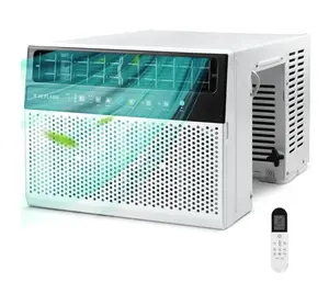 ZAFRO U-Shaped Window Air Conditioner with Full Window View, Quiet Window AC Unit with 6 Modes, 24H Timer, Energy Saver Cooling, Easy Install Window AC for Bedroom & Home