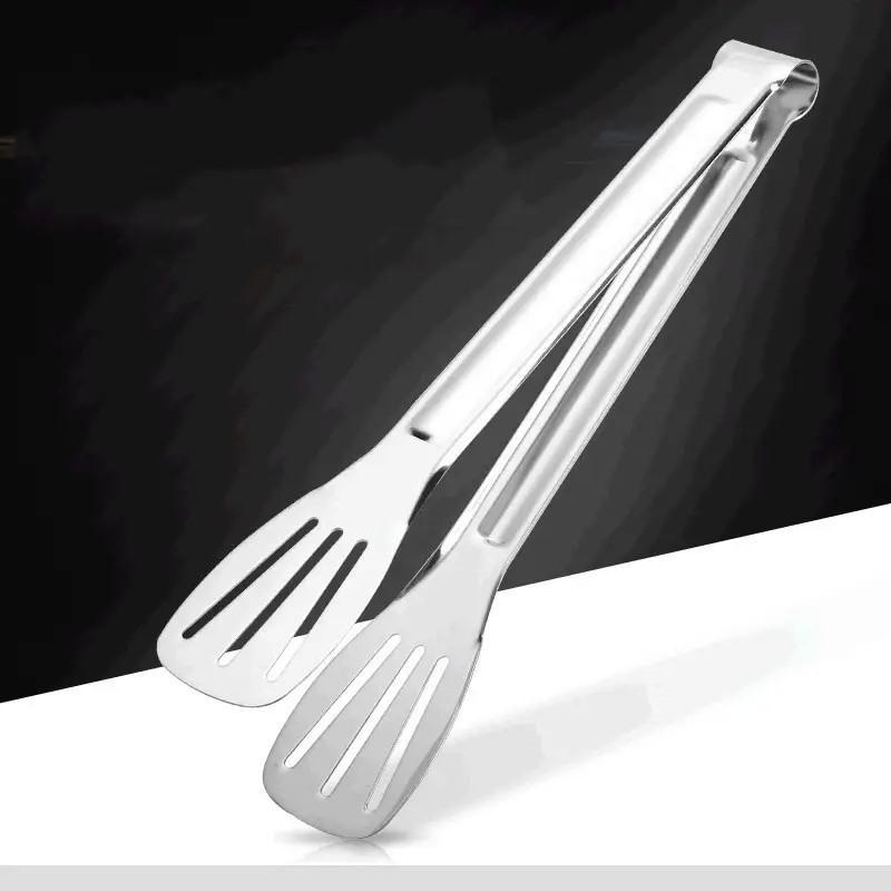 Stainless Steel Food Tongs, 1 Count Multipurpose Bread Barbecue Tongs, Durable Kitchen Utensils for Cooking & Frying & Grilling Stainless Steel Food Tongs, 1 Count Multipurpose Bread Barbecue Tongs, Durable Kitchen Utensils for Cooking & Frying & Grilling