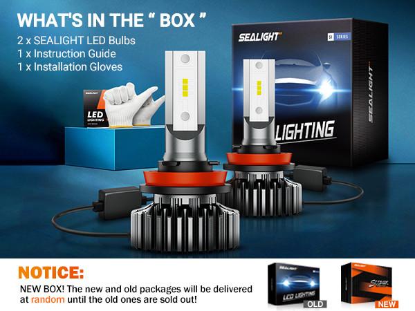 2015 GMC Yukon XL H11/H8/H9/H16 15W 6000K White IP67 LED Headlight Bulb 2PCS SEALIGHT S1