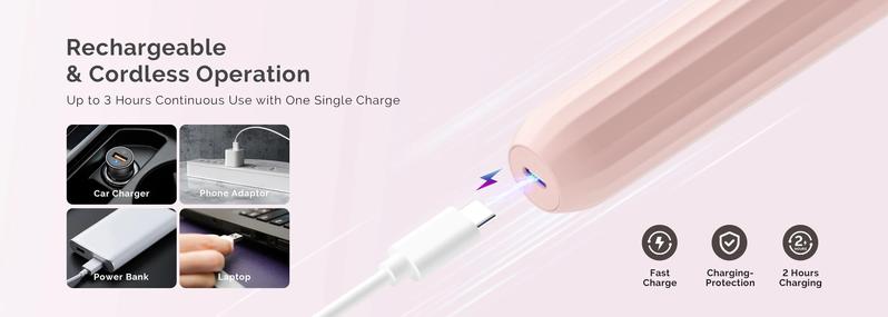 PC800G Rechargeable Feet Callus Remover, ginger nail treatment and portable foot care tool