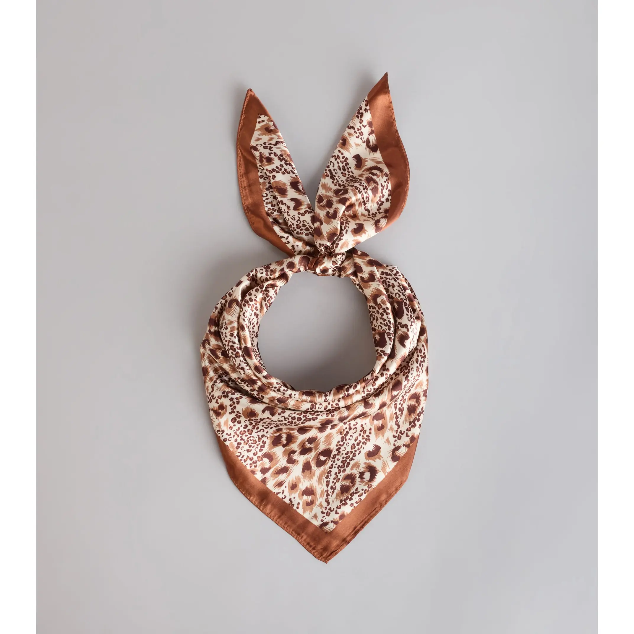Tie It Your Way Animal Print Satin Scarf Tie It Your Way Animal Print Satin Scarf