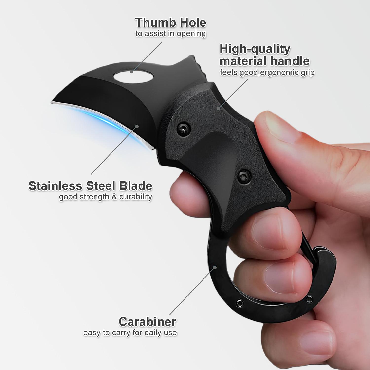 Mini Folding Knife Box Cutter, Small Pocket Knife for Indoors Outdoors Hiking Backpacking Camping, Portable High Hardness Multi-purpose Knife