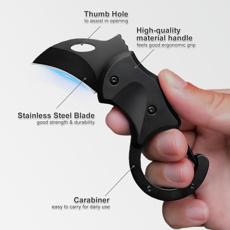 Mini Folding Knife Box Cutter, Small Pocket Knife for Indoors Outdoors Hiking Backpacking Camping, Portable High Hardness Multi-purpose Knife