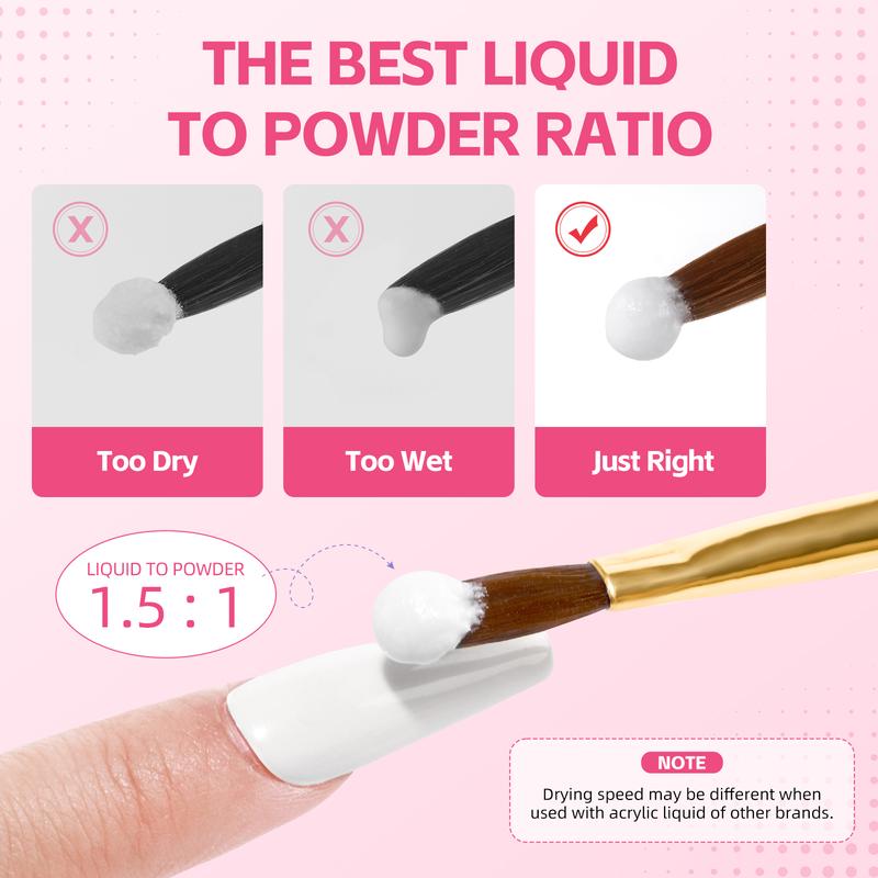 Acrylic Nail Kit for Beginners with Drill, U V Light, Professional Acrylic Powder Glitter, Rhinestones, and Nail Starter Kit for Women