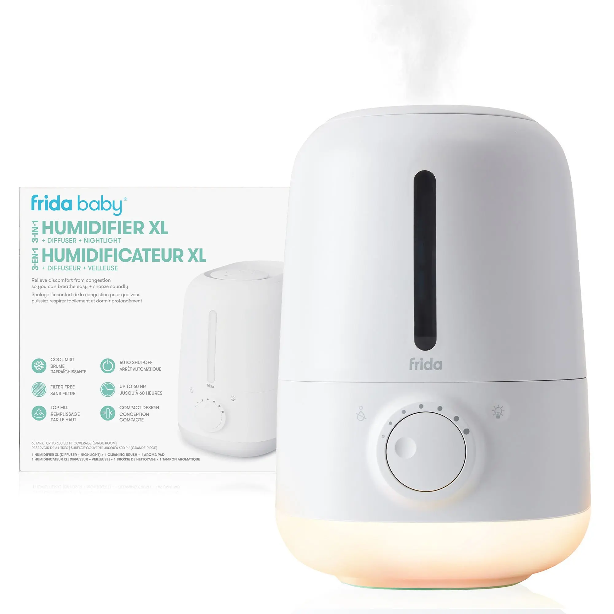 3-in-1 Humidifier XL + Diffuser + Nightlight
