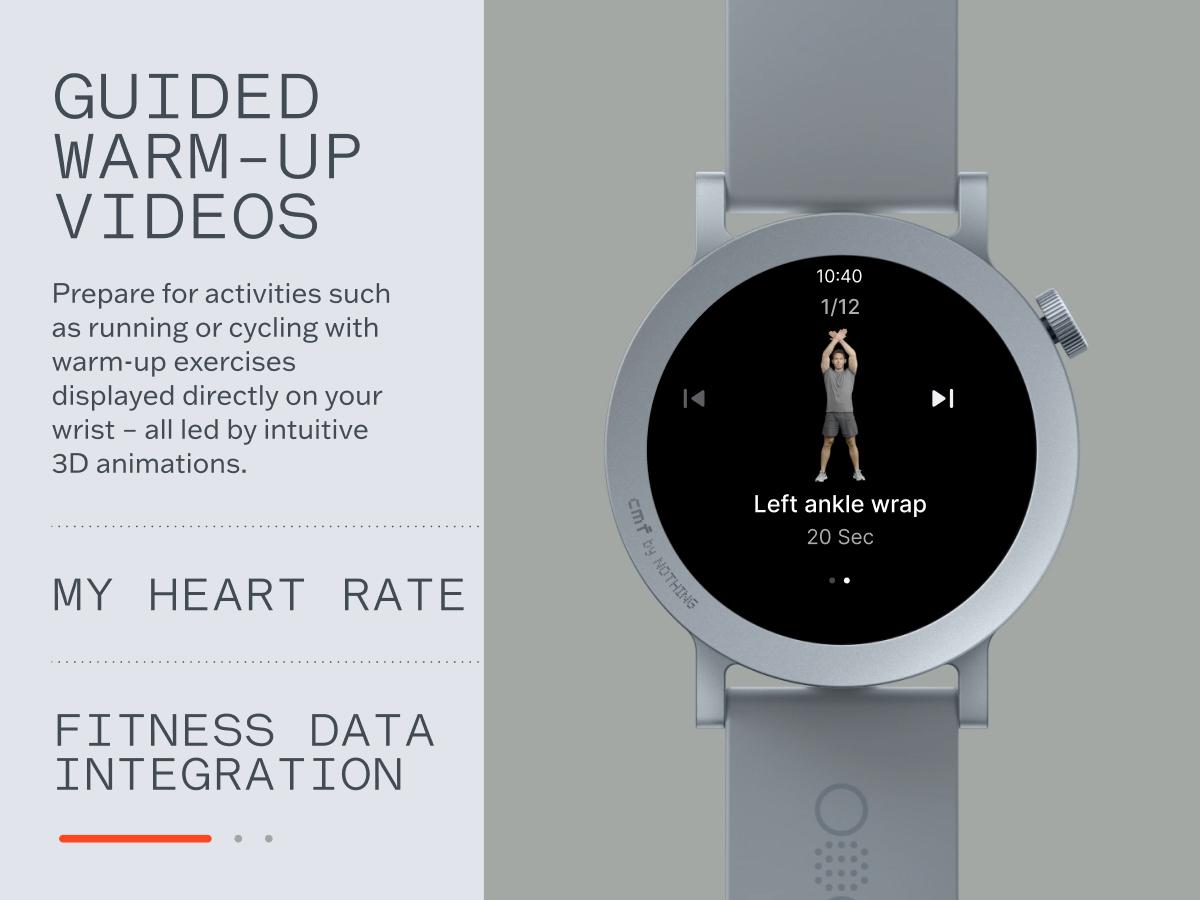 CMF Watch Pro 2 Smartwatch for Men and Women, Automatic Fitness Tracker with Heart Rate and SpO₂ Monitoring, 120 Sports Models, Bluetooth Calls with AI Noise Reduction Microphone, Portable Phone Functionality, Recceding Design, IP68 Waterproof GPS Outdo