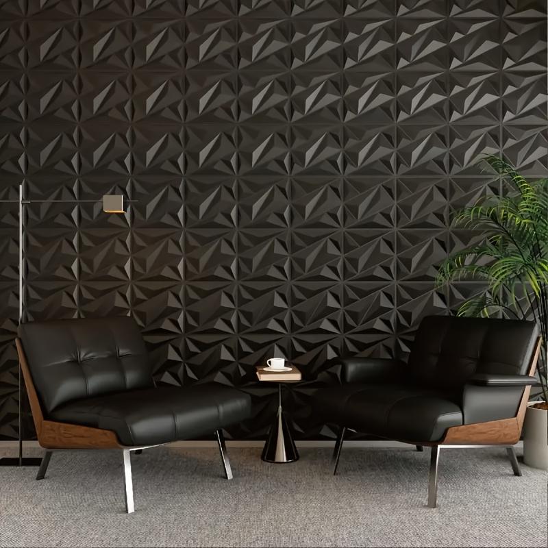 BRODARK 3D Diamond Wall Panel Jagged Matching-Matt Black 11.8x11.8 Inch 30 Tiles Self-Adhesive Vinyl Decals for Living Room Bedroom Office Holiday Decor Day of the Dead 4th of July Memorial Day Room Transformation Bold Visual Effect BRODARK 3D Diamond Wall Panel Jagged Matching-Matt Black 11.8x11.8 Inch 30 Tiles Self-Adhesive Vinyl Decals for Living Room Bedroom Office Holiday Decor Day of the Dead 4th of July Memorial Day Room Transformation Bold Visual Effect