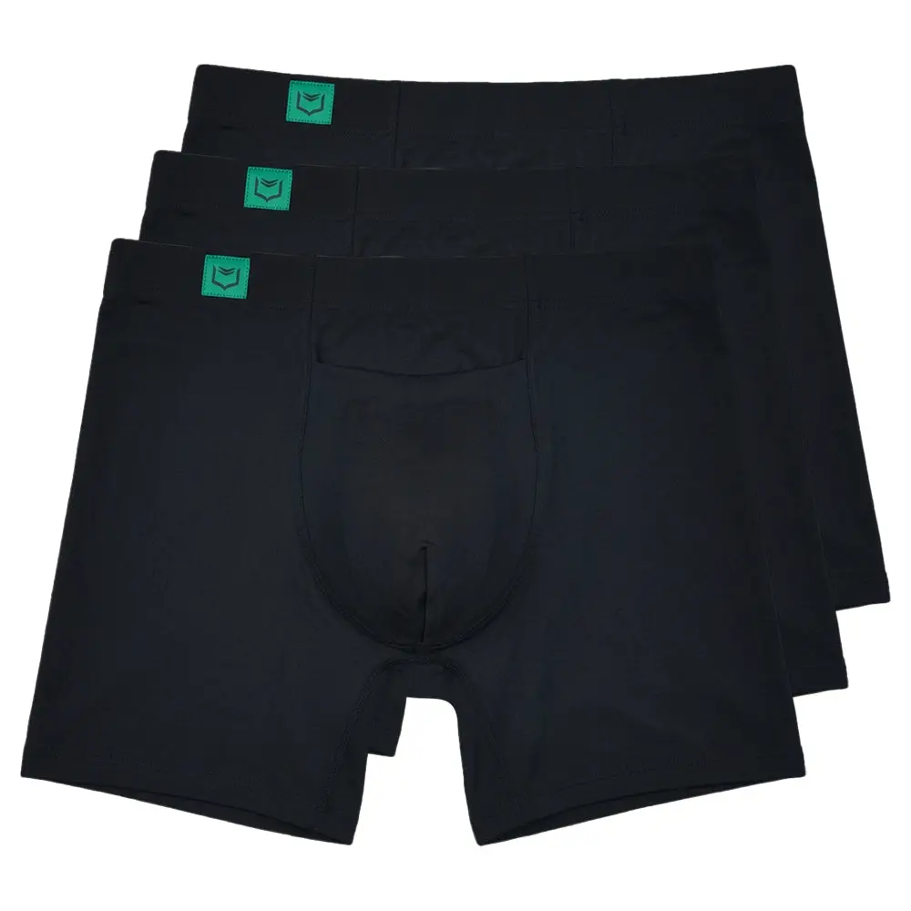 SHEATH 3.21 Bamboo Men's Single Pouch Horizontal Fly Boxer Brief 5" (3 Pack)