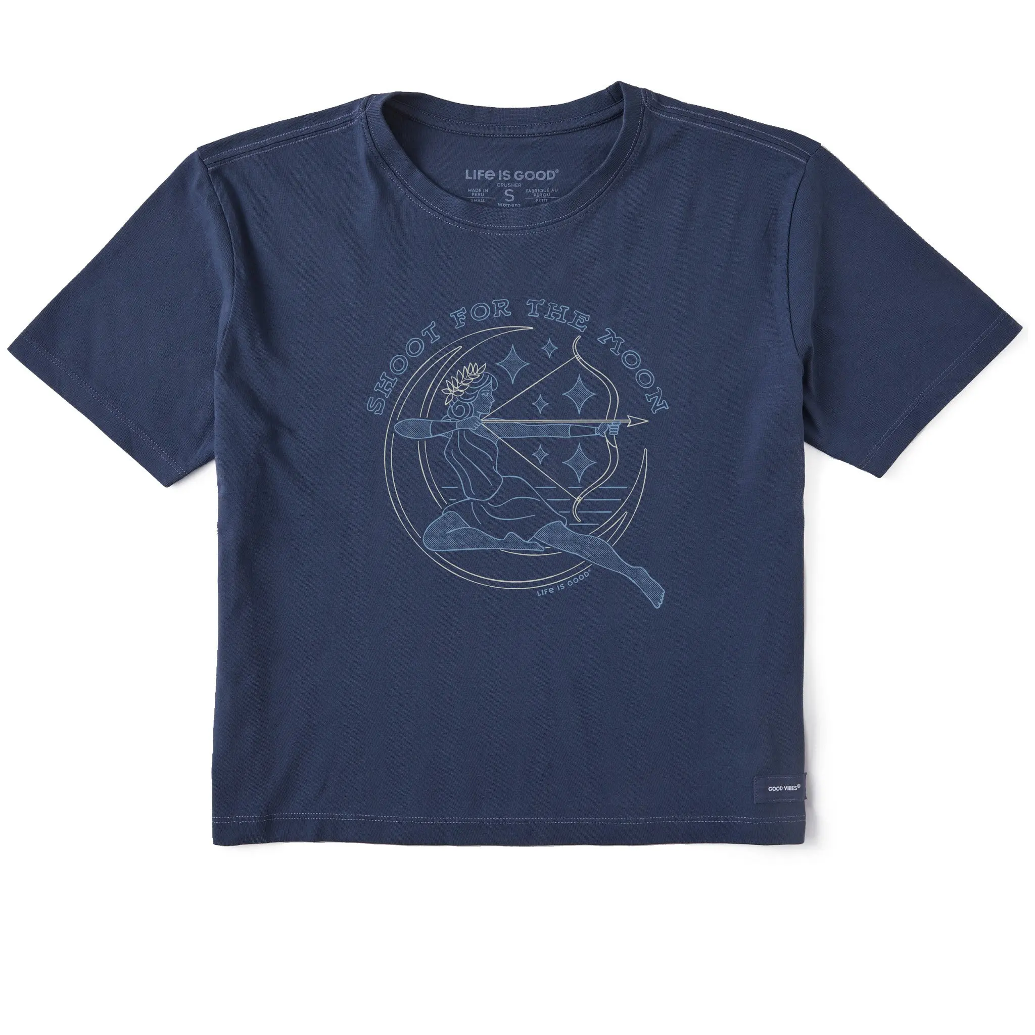Women's Shoot for the Moon Artemis Short Sleeve Crusher Boxy Tee