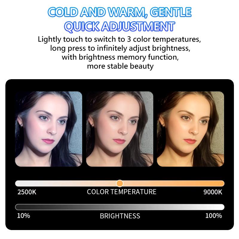 Portable Magnetic Phone Ring Light, 180° Flip Rechargeable LED Selfie Light for Live Streaming, Video Calls, Makeup, YouTube & TikTok