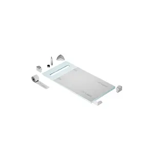 QM Drains SP32.33.700.24F Shower Pan Curbless Kit 32" With A 24" Wedgewire Linear Drain Flange Edge