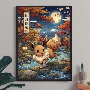 Eevee Poster, Film Motivational Wall Art for Men, Gift Idea for Him, Unframed Wall Art, Home Decor