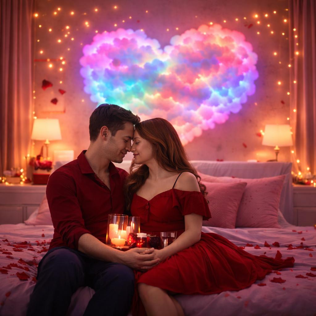 DIY romantic couple ambient light, LED cloud light strip with music rhythm, vivid glow, perfect for Valentine’s Day gifts, offices, parties, cafés, and hotels, dynamic visual effects | Bedroom ambiance | Decorative light | Includes a 5 m light strip kit. DIY romantic couple ambient light, LED cloud light strip with music rhythm, vivid glow, perfect for Valentine’s Day gifts, offices, parties, cafés, and hotels, dynamic visual effects | Bedroom ambiance | Decorative light | Includes a 5 m light strip kit.