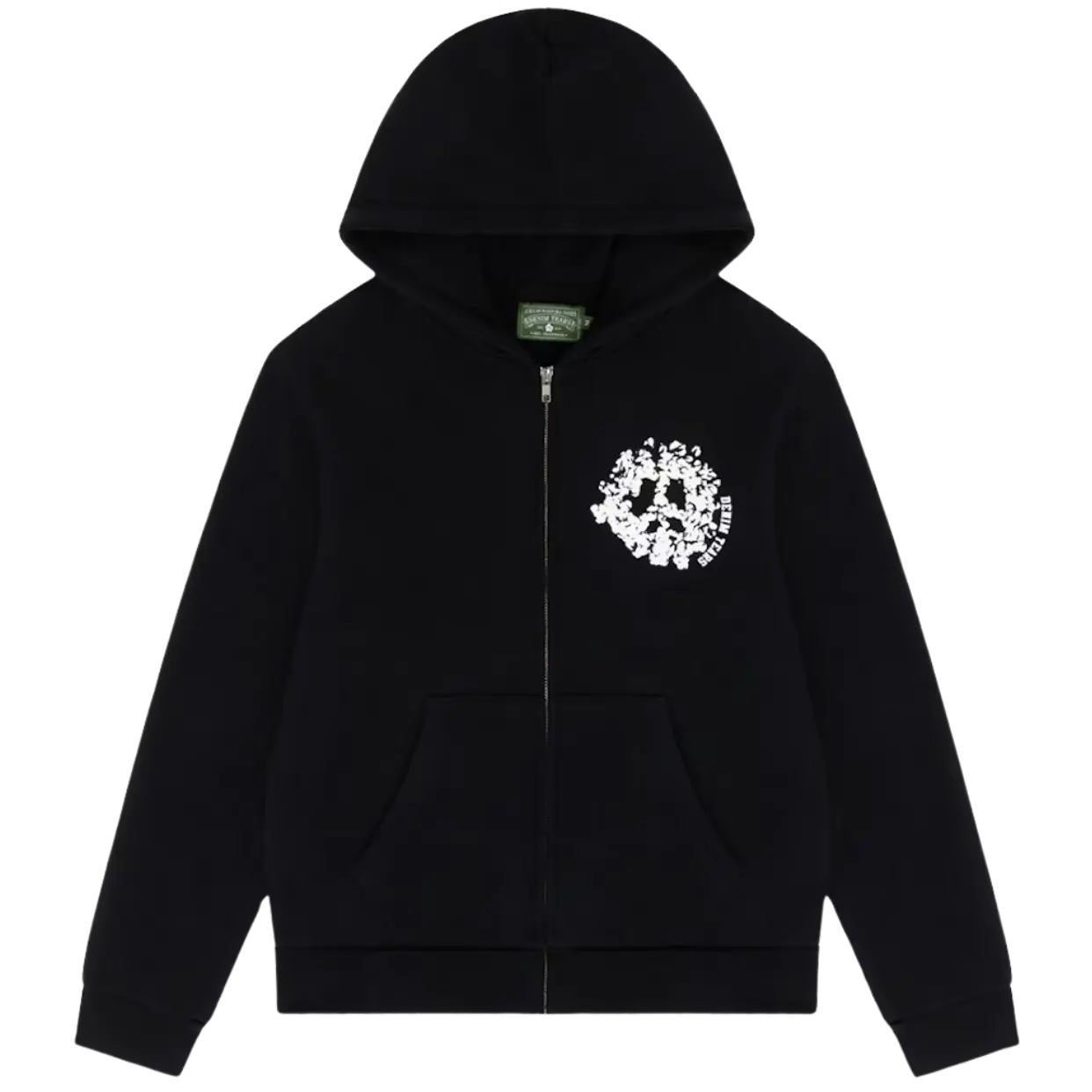 DENIM TEARS ZIP HOODIE 'UNIVERSITY BLACK'