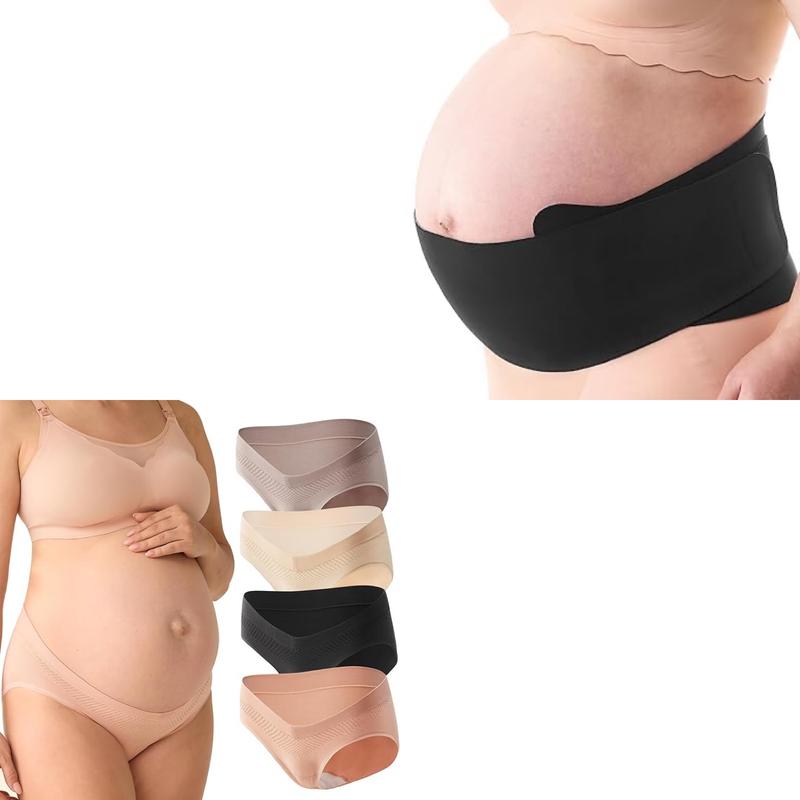 PU009 Momcozy Maternity Underwear Seamless & YB002 Momcozy Pregnancy Belly Band