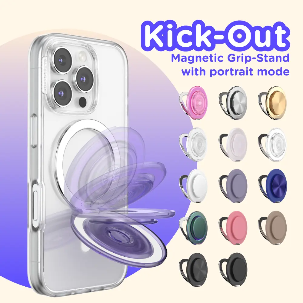 Kick-Out PopGrip and Stand for MagSafe - Magnetic Phone Grip and Phone Stand - PopSockets