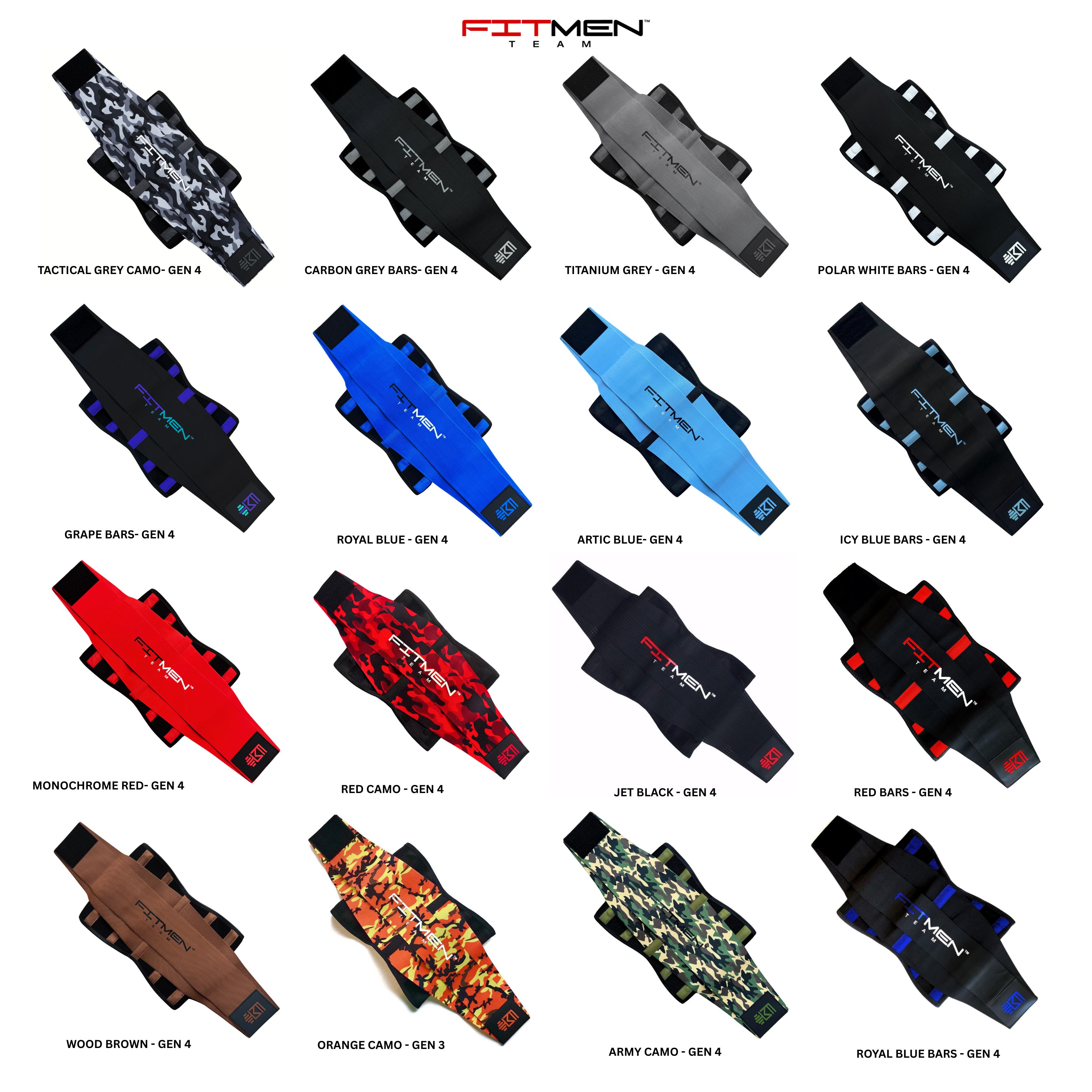 FITMENTEAM All Color Series Lifting Belt: Ultimate Lifting Support & Waist Training for Men - Weightlifting belt Fitness - Lumbar Belt - Back support - Waist trimmer - Waist training - Core support - sports belt - gym belt - fitness belt FITMENTEAM All Color Series Lifting Belt: Ultimate Lifting Support & Waist Training for Men - Weightlifting belt Fitness - Lumbar Belt - Back support - Waist trimmer - Waist training - Core support - sports belt - gym belt - fitness belt