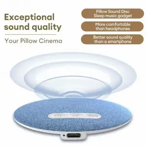 2026 Ultra-Slim Bluetooth Pillow Speaker, Bone Conduction Sound System, Silent Sleep Aid, Portable Rechargeable