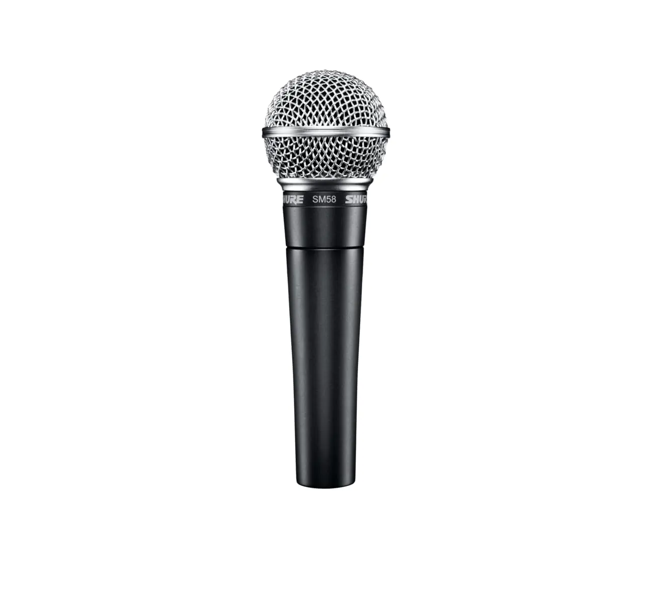 Shure SM58-CN Professional Dynamic Vocal Microphone - Black & Silver Cardioid Mic, 25-ft XLR Cable Included for Live Performance, Studio Recording (Ideal for Vocalists)