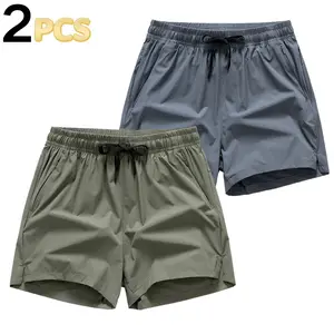 Dual-Purpose Woven Shorts with Adjustable Drawstrings - 2-Pack Gym to Street Staples