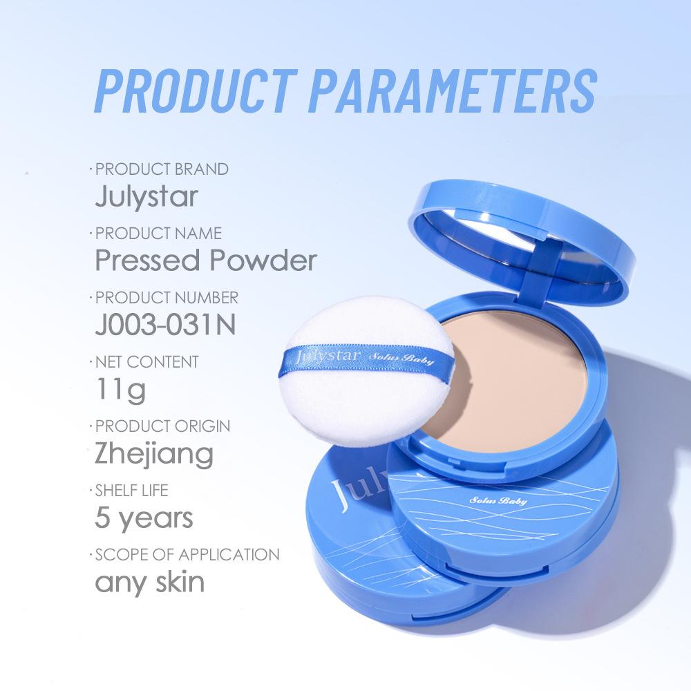 Velvet Matte Blurring Pressed Powder, Water Resistant Setting for Oily T-Zone & Pores, 12Hr Fresh Look Anti-Shine, Ultra-Fine Lightweight, Everyday Natural Finish for Humid Commute & Outdoor Events