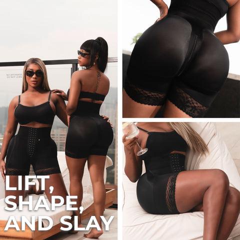 BBL Short | Stage 3 Post-Op Tummy Control High Waisted Compression Shapewear for Women's Minimalist Basic Spaghetti Strap Design
