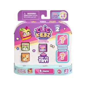 Clickeez |  Series 2 | Collectible Character Keyboard Keys Click and Clack | Create Your Own Keychain | Ages 6+