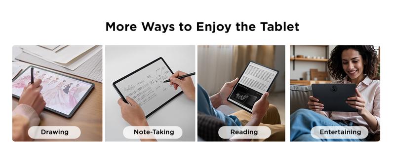Bellona TCL NXTPAPER 11 Plus Android Tablet | 11.5" 120Hz 2.2K Drawing Pad w/ Stylus, NXTPAPER 4.0, AI Tools, 8+8GB RAM, 256GB Storage, 8000mAh (Onyx Black)