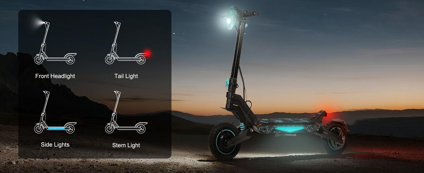 ScootHop G2/G2Pro Electric Scooter for Adults 800/1000W*2 Brushless Motor 10" Off-Road Tires 28/35MPH Range Foldable Commuter E-Scooter with LED Display Dual Braking System H Batteries New Year SpringStatements