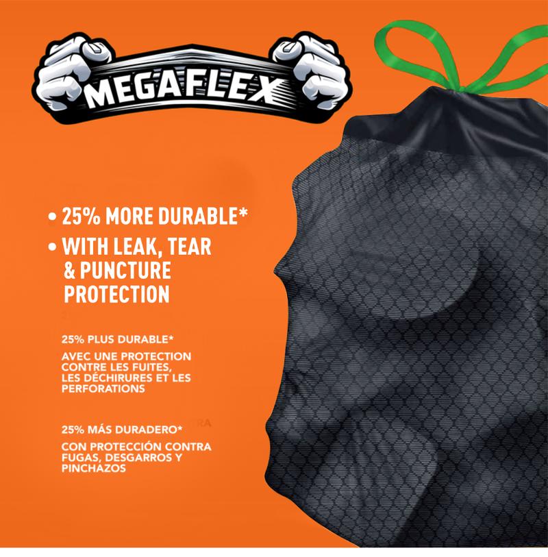 30 Gallon Boxed Disposable Non Tear Large Drawstring Trash Bags, Black For Large Kitchen Trash Can, Ultra Strong 90 Count 113.5L Garbage bag,Multipurpose Cleaning Supplies For Industrial, Garden, Home, Commercial - Durable, Leak-Proof, Easy To Use