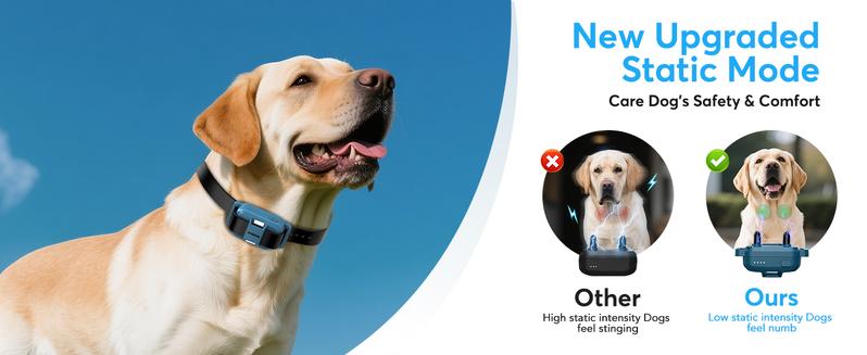 Jugbow Dog Training Collar - 3/4 Mile Dog Shock Collar with Remote for Large Medium Small Dogs, Rechargeable IPX8 Waterproof E-Collar with 99 Blunt Stimulation Levels, Tone or Vibration Mode, LED Light & Security Lock T-100