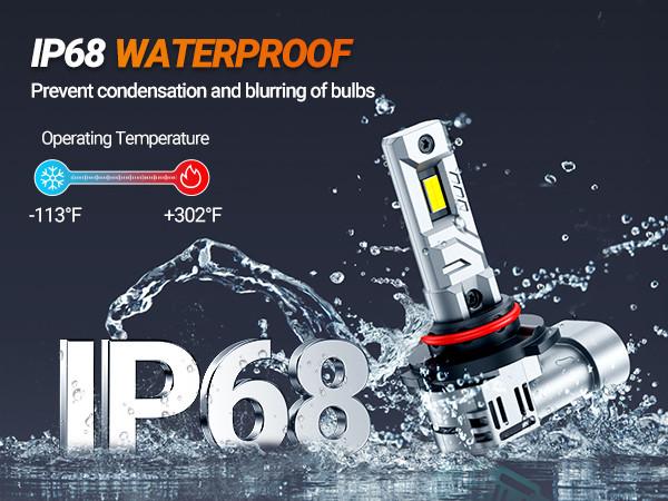 2017 Toyota Sienna 9005/HB3 80W 6500K White IP68 LED Headlight Bulbs 2PCS SEALIGHT X1S