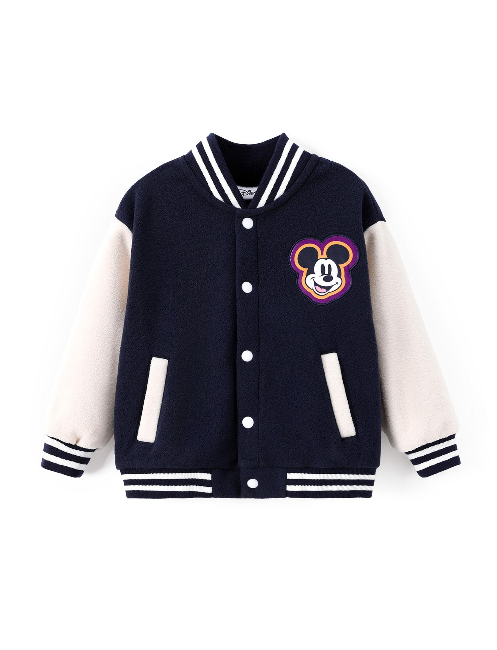 Disney Minnie Mouse Kids' Baseball Jacket - Cute Color - Block Design, Soft Fleece | Exclusive on TikTok Shop Perfect For Young Fans Ideal For Everyday Wear，SprIngGIowUp ,RefreshedLook