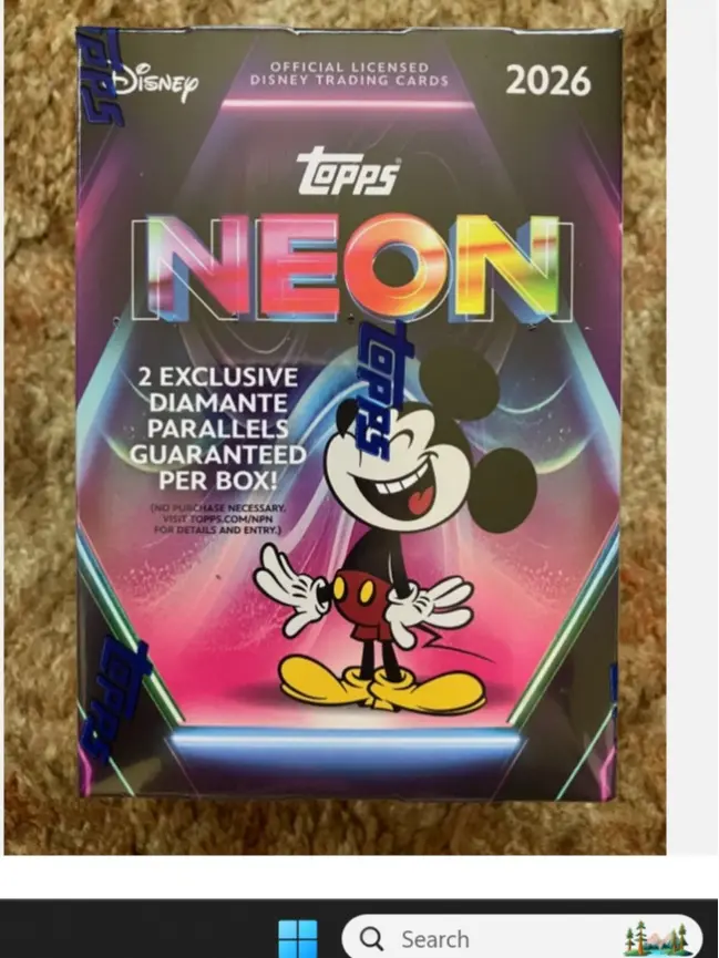 2026 Topps Disney Neon Blaster Box