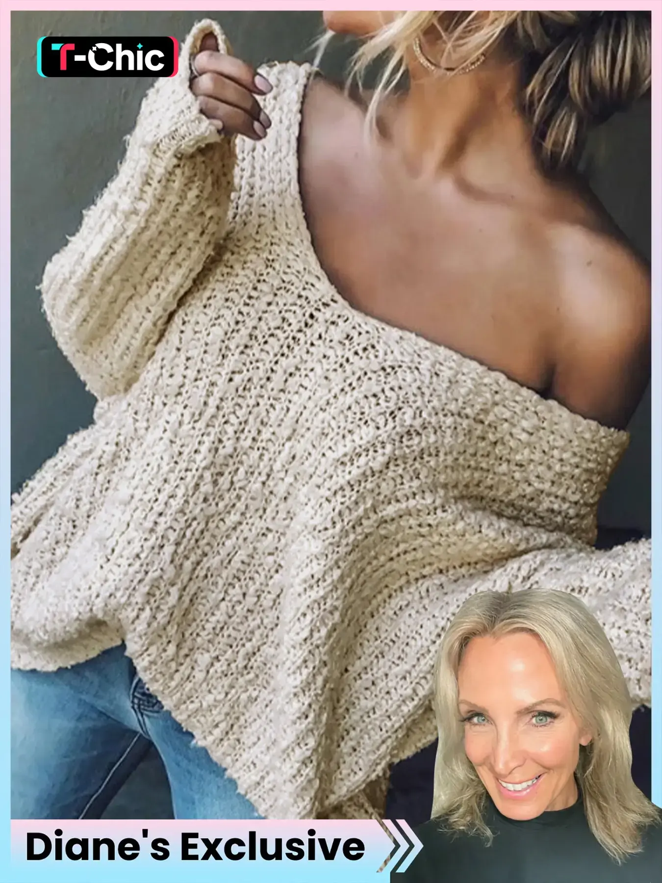 [Diane's Exclusive] Women's Basic Solid Drop Shoulder V Neck Fitted Sweater, Casual Long Sleeve Jumper for Spring & Fall, Fashion Women's Plain Knitwear Tops for Daily Wear, Womenswear, Fabric, Garment