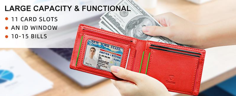 GSOIAX Men's Slim RFID Blocking Wallet