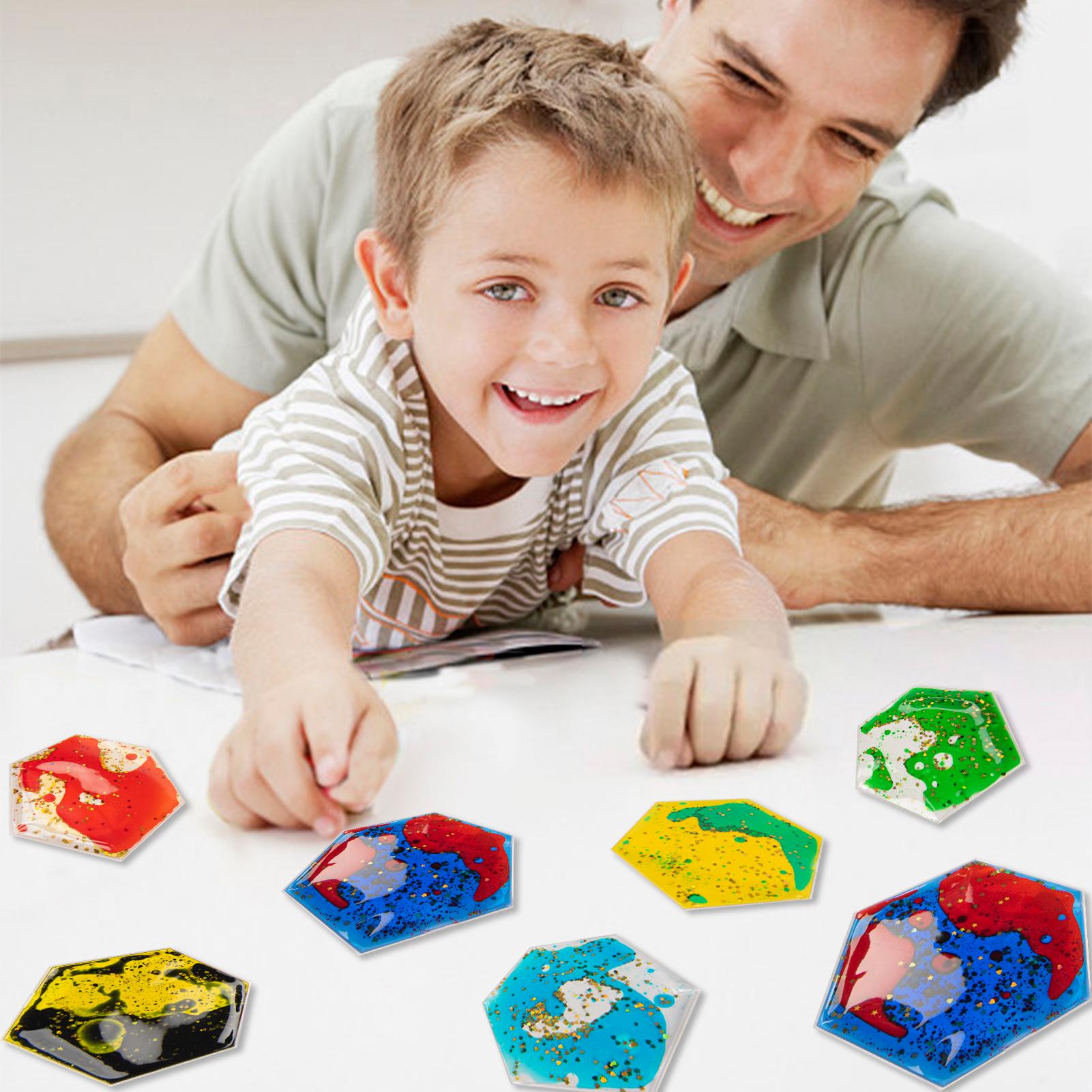 Art3d Liquid Fusion Sensory Tiles – Soft Gel Play Mats for Toddlers & Kids, Eco-Friendly, Improves Focus, Coordination