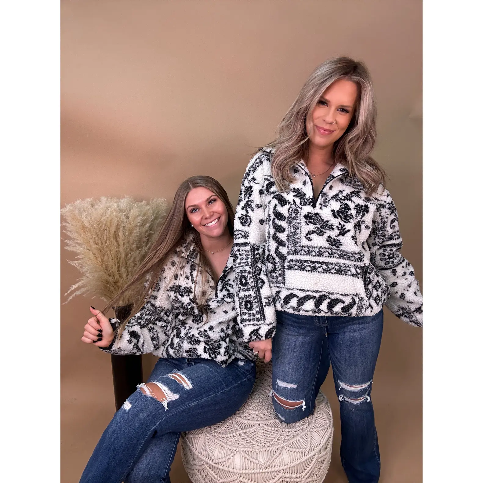 The Boho Sherpa Pullover