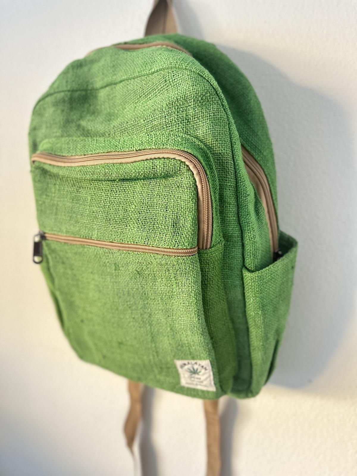 100% Hand made pure Hemp Backpack