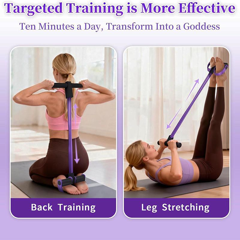 Manual Tension Training Pedal ElasticBand Eco-Friendly Natural Latex Yoga St. for Full-Body Shaping with Color-Coded Resistance Levels Soft Durable Portable for Home Office Travel workout band