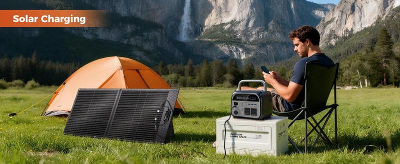 Ctolity CTOLITY 500W 345Wh Powerbank Emergency Power Supply Backup LiFePO4 Battery Camping Portable Power Station Phone Charge- Solar Generator with 500W AC Output for Home Use Camping Travel RVs Emergencies