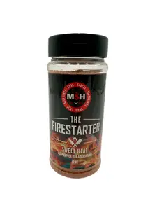MSH Nation Firestarter Sweet Heat Rub - Vegan MSG Free Sweet & Spicy Flavor for Chicken Ribs Veggies - 12 oz - Spice